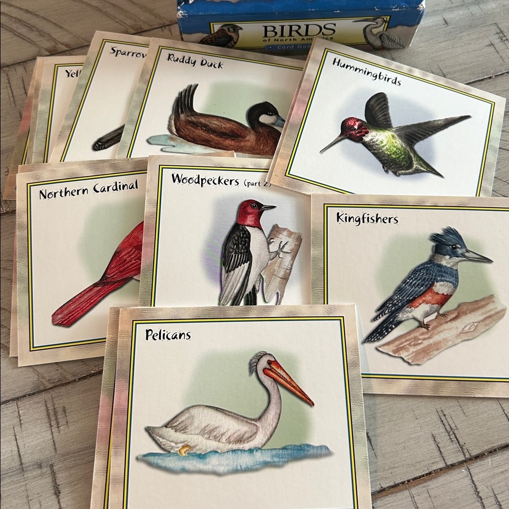Birds of North America Trivia Card Game 2 Levels Ages 7+ Professor Noggins EUC - Picture 2 of 3